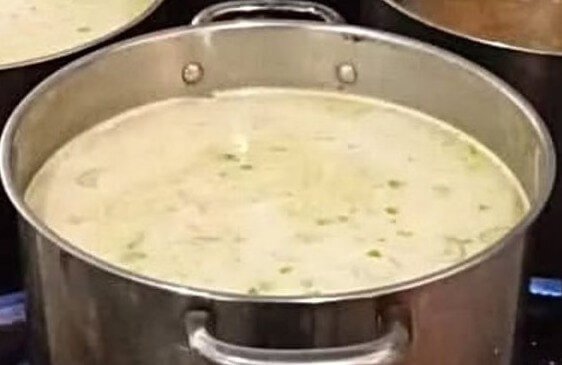 Spinach Soup with Smoked Salmon